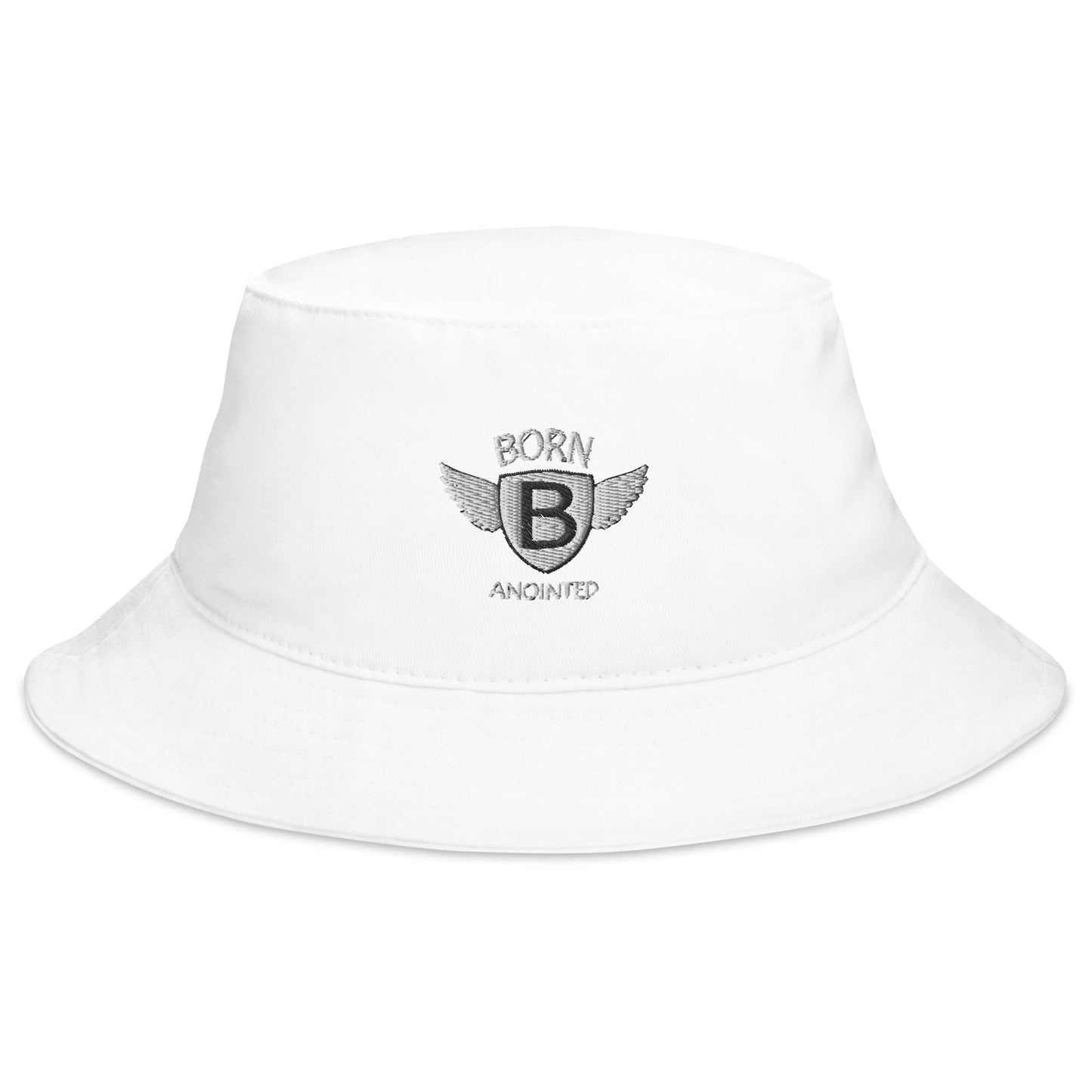 Born Anointed "Fly Angel" Wht Bucket Hat