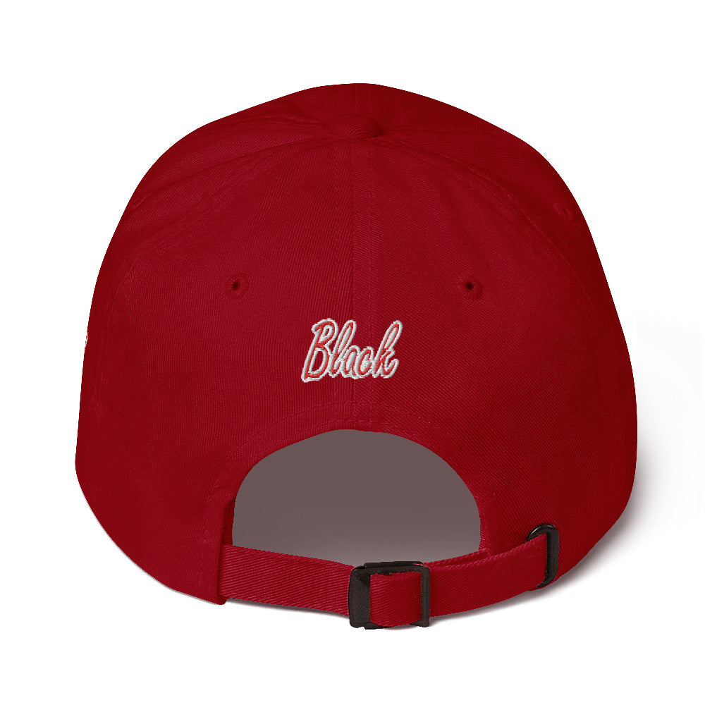 Black Like Me Elite Club "Red Dlux" Luxury Dad hat