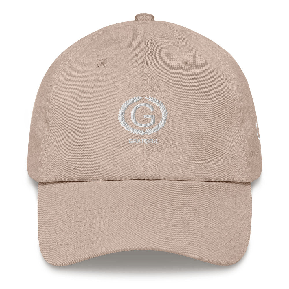 Grateful "White G" Dad hat