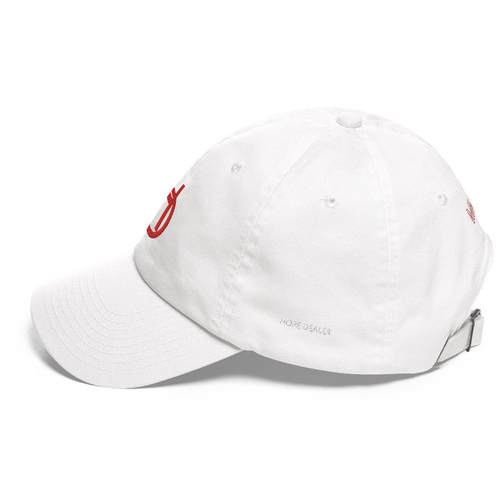 Hope Dealer "Baller Status" Red Dot Dad hat