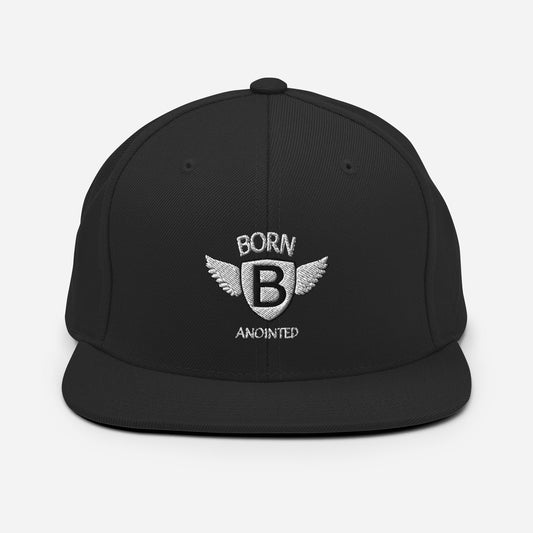 Born Anointed "Fly Angel" Blk/Wht Snapback Hat