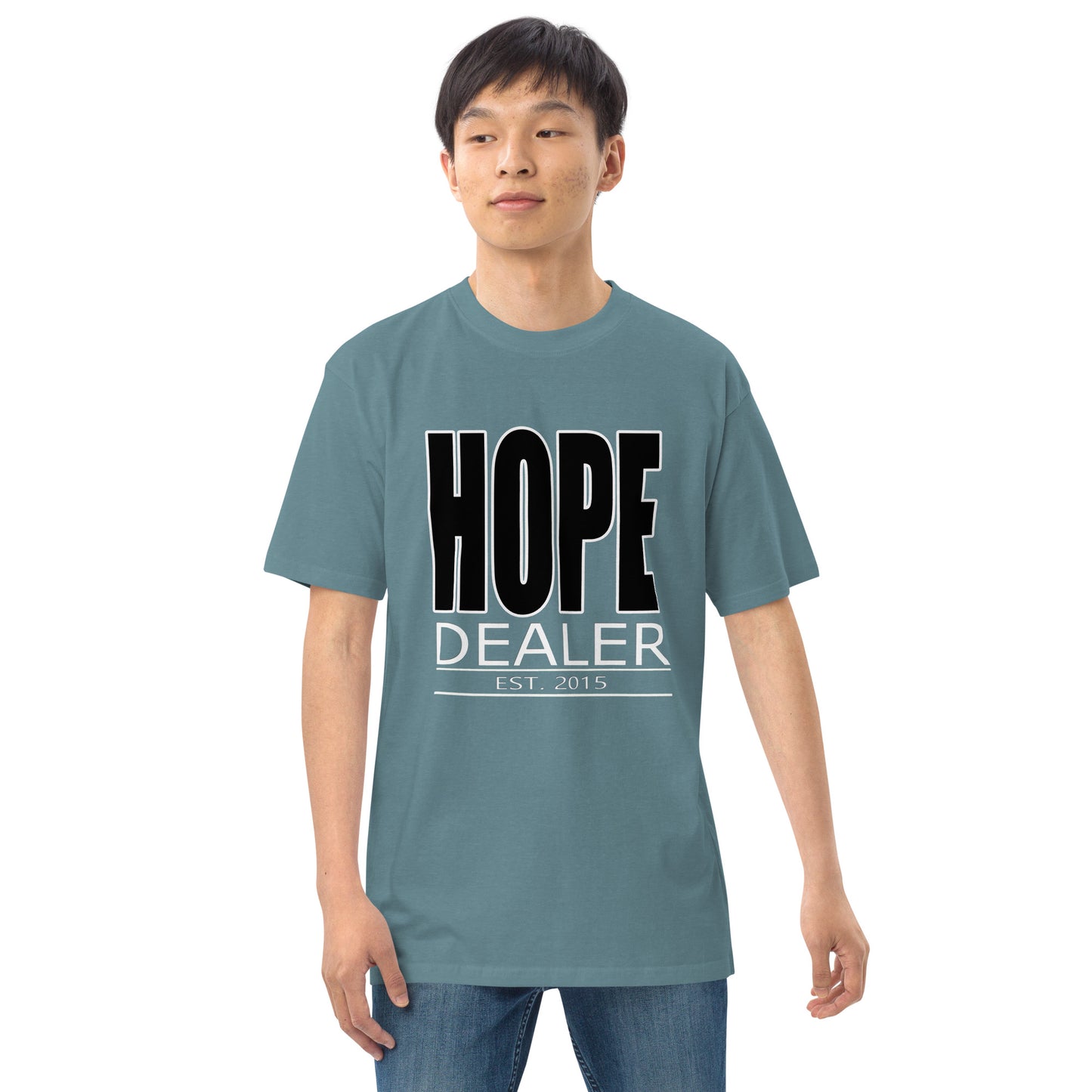 Hope Dealer "Block Boy" Men’s premium heavyweight tee