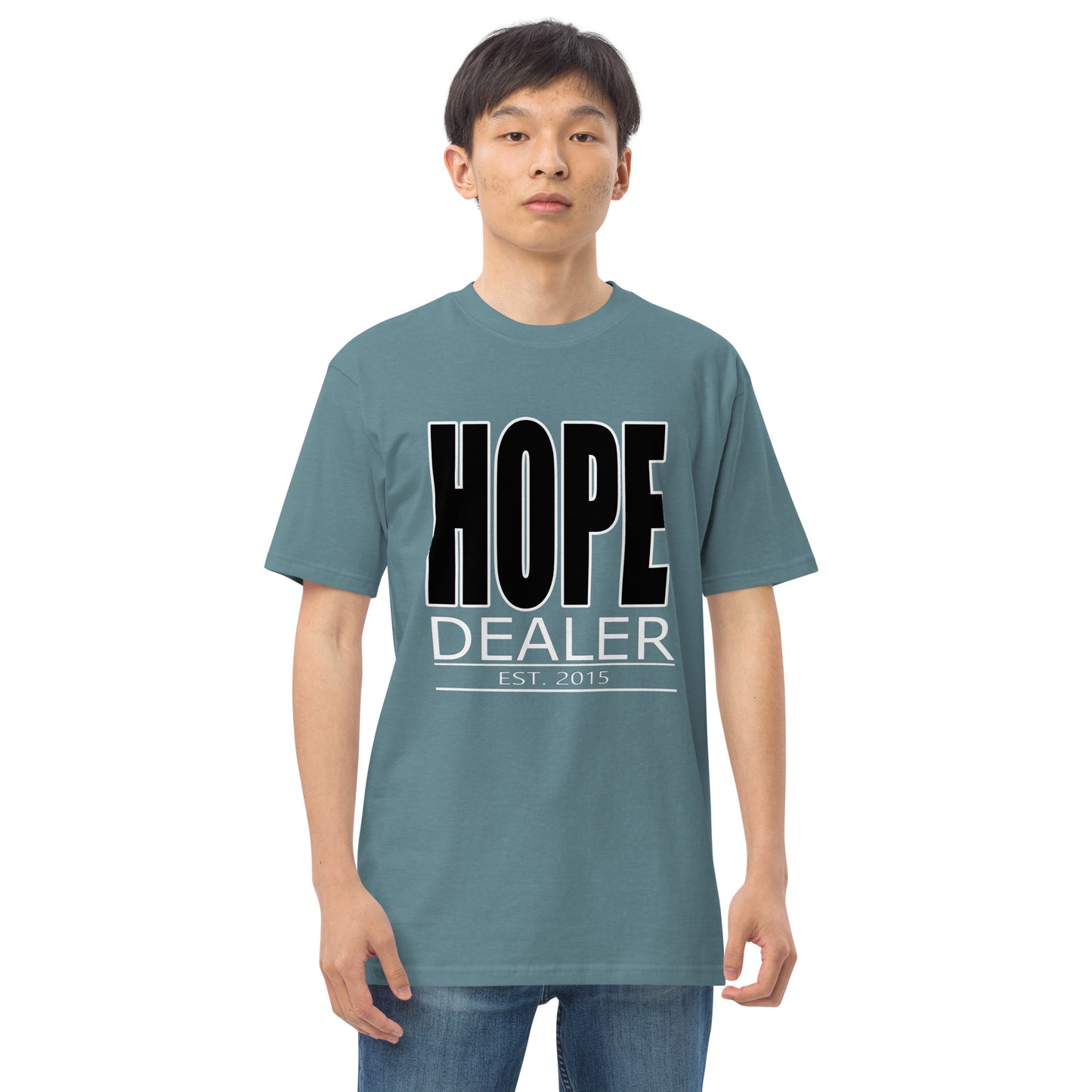 Hope Dealer "Block Boy" Men’s premium heavyweight tee