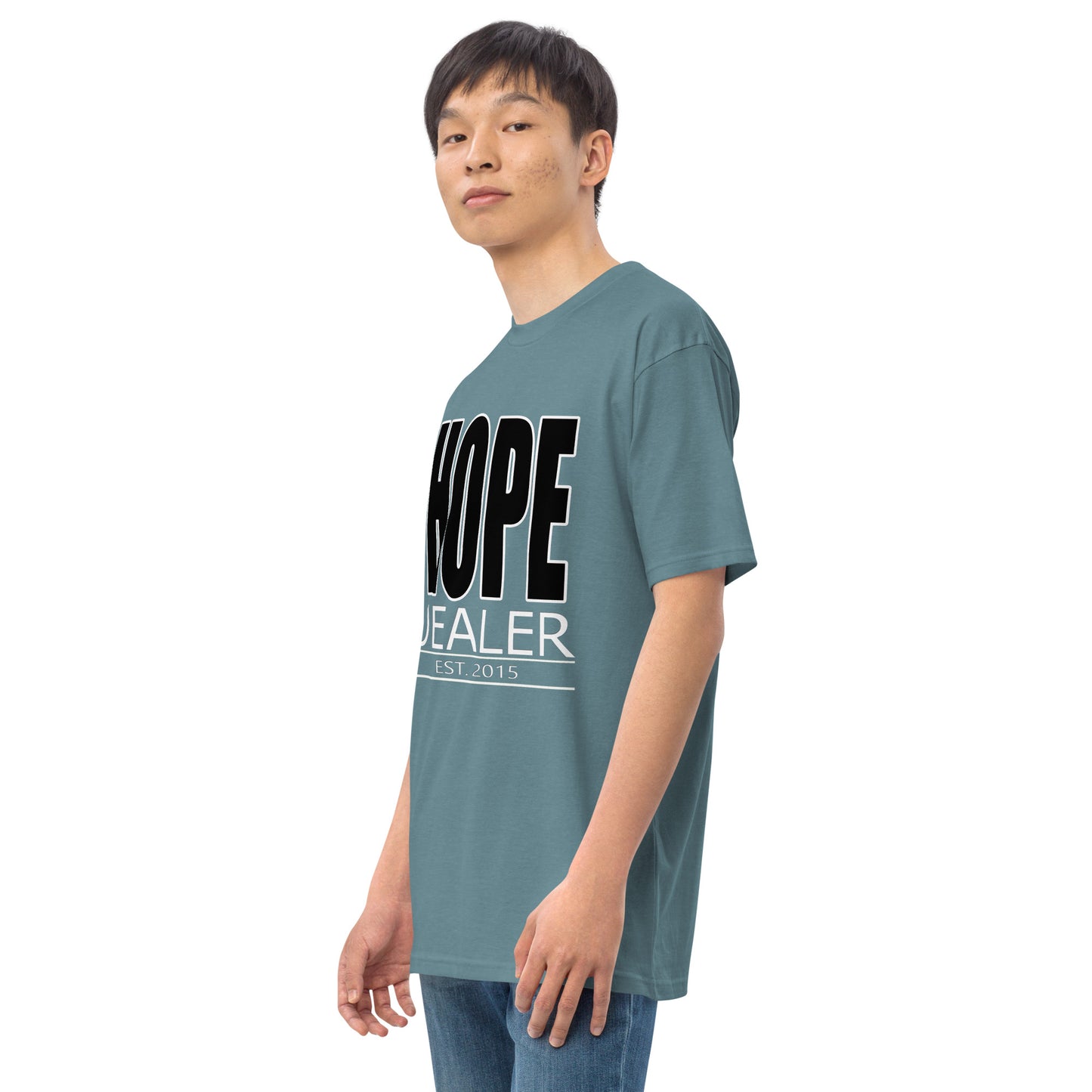 Hope Dealer "Block Boy" Men’s premium heavyweight tee