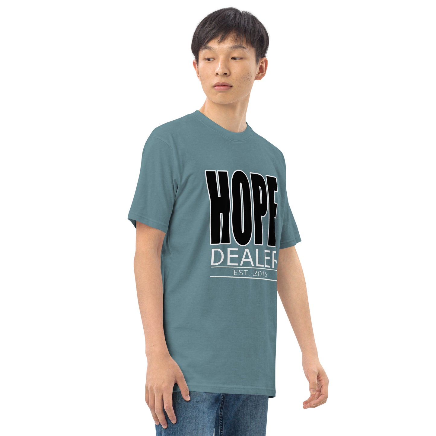 Hope Dealer "Block Boy" Men’s premium heavyweight tee