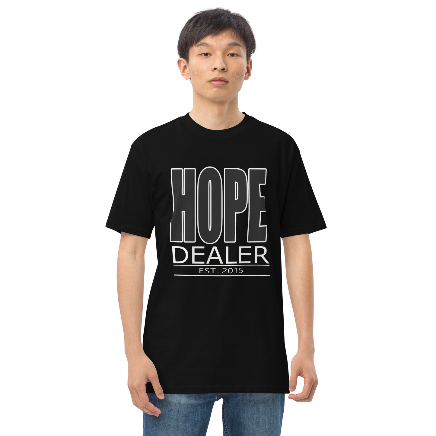 Hope Dealer "Block Boy" Men’s premium heavyweight tee