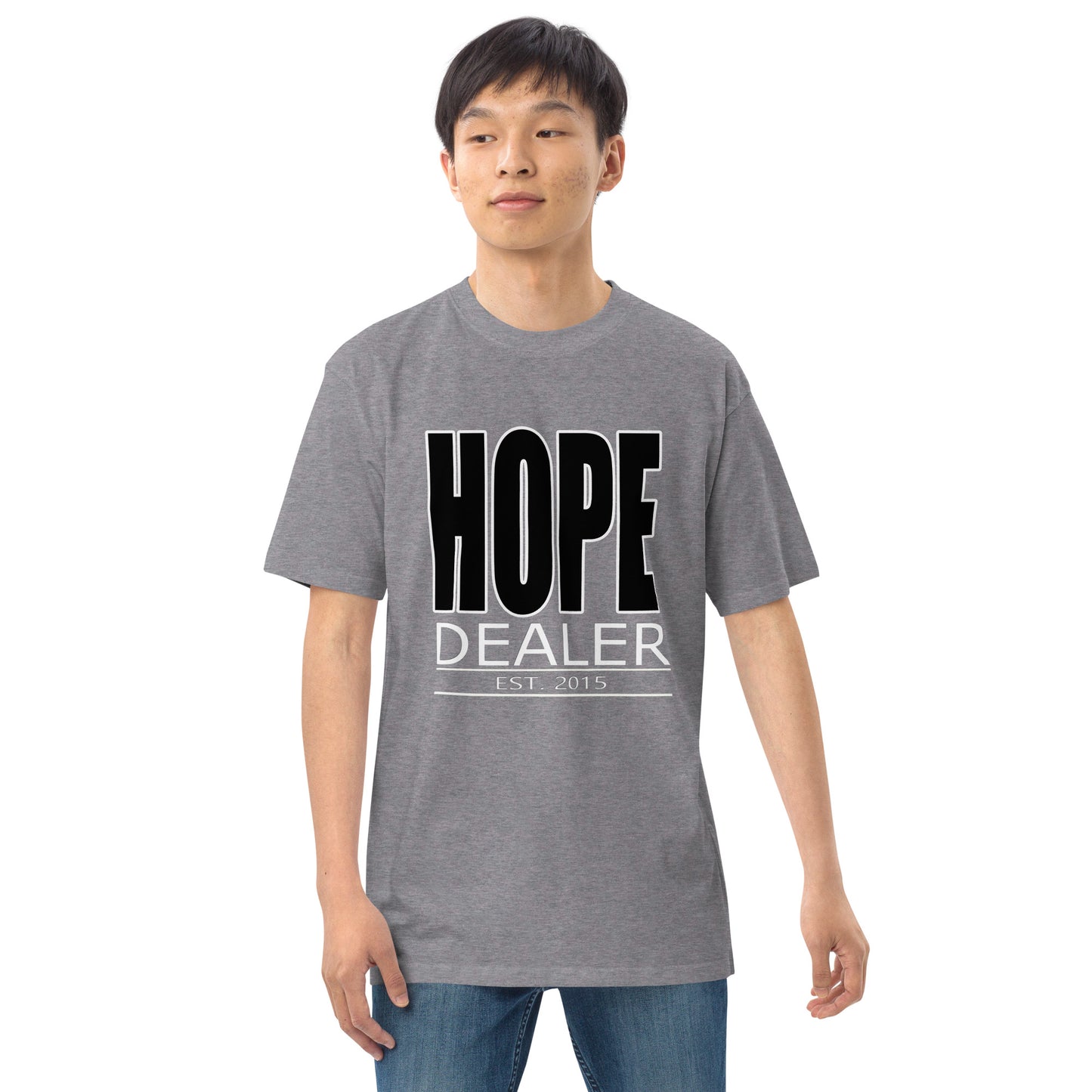 Hope Dealer "Block Boy" Men’s premium heavyweight tee