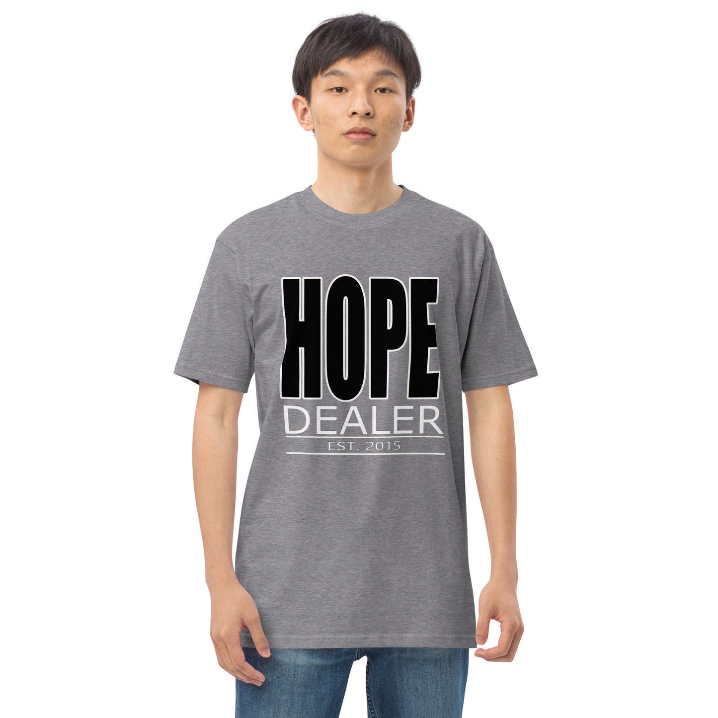 Hope Dealer "Block Boy" Men’s premium heavyweight tee