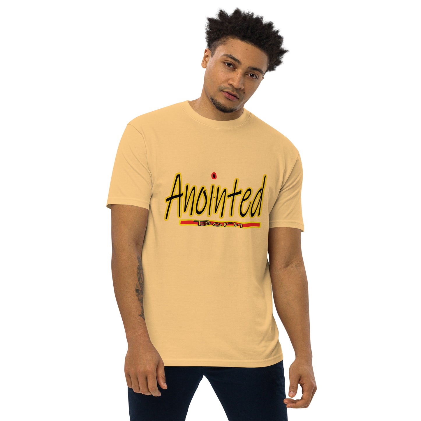 Anointed "Red Dot" Men’s premium heavyweight tee