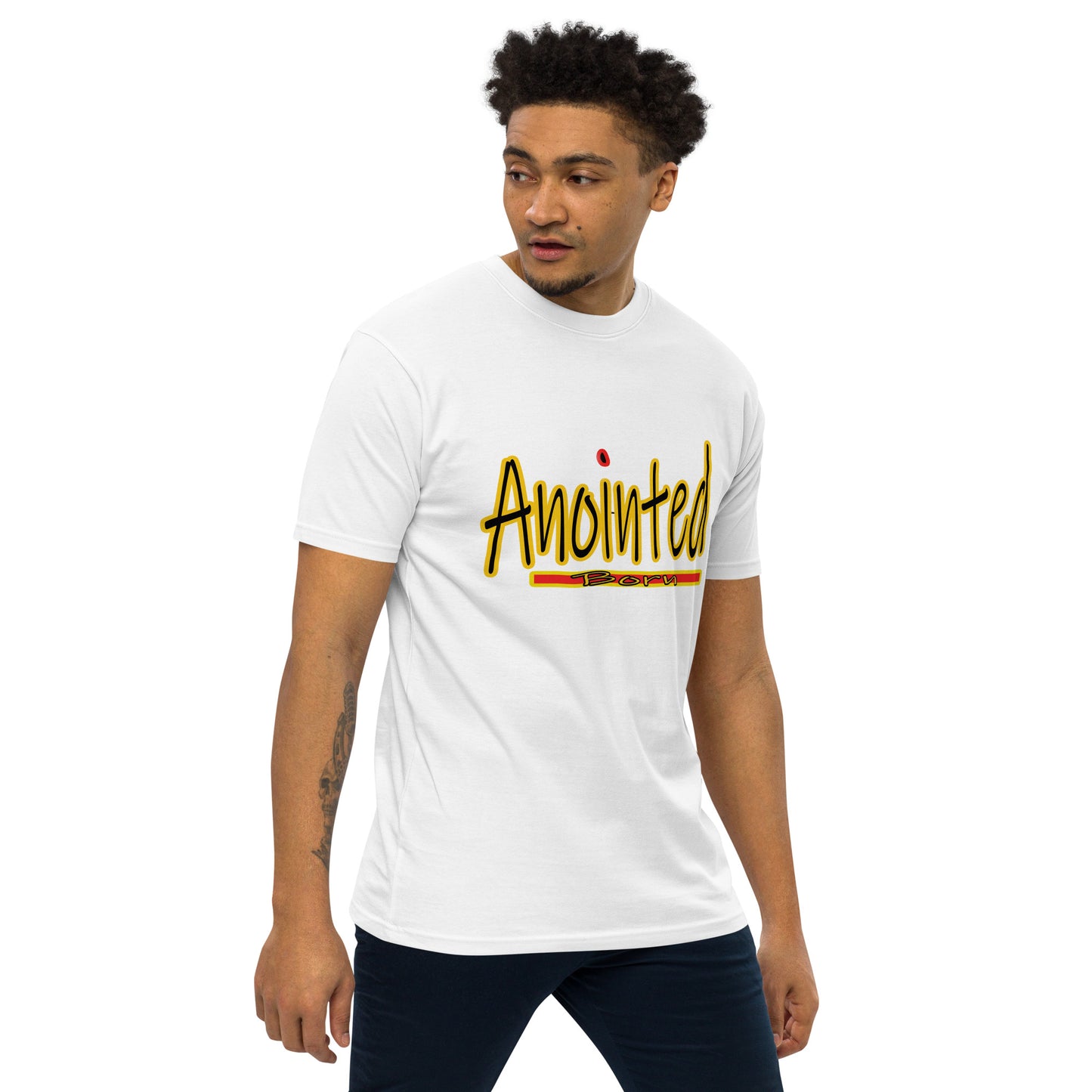 Anointed "Red Dot" Men’s premium heavyweight tee