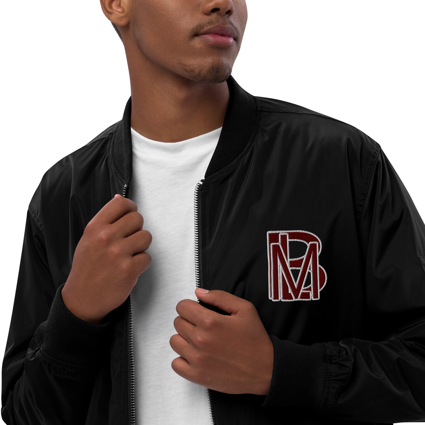 Black Like Me "U.S. Maroon" Premium recycled bomber jacket