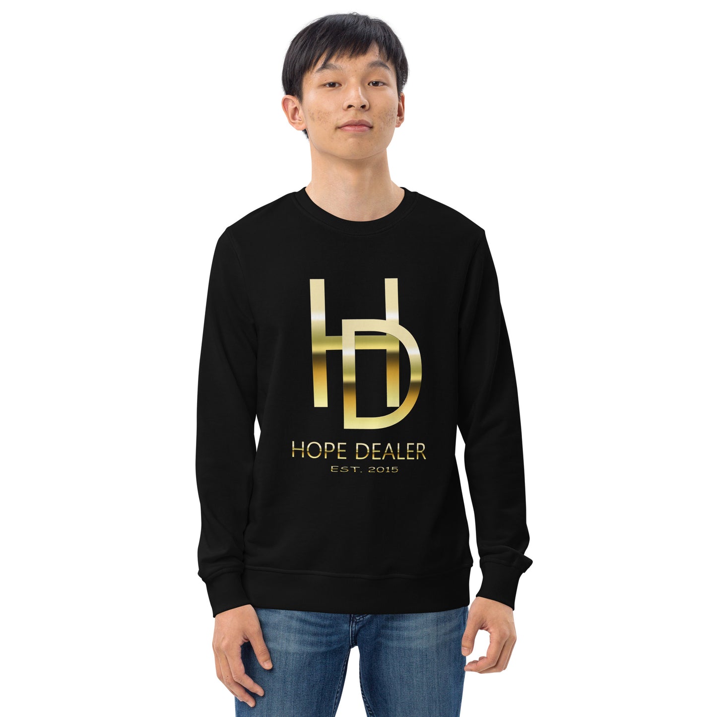 Hope Dealer "Baller Status" Gold Series Unisex organic sweatshirt