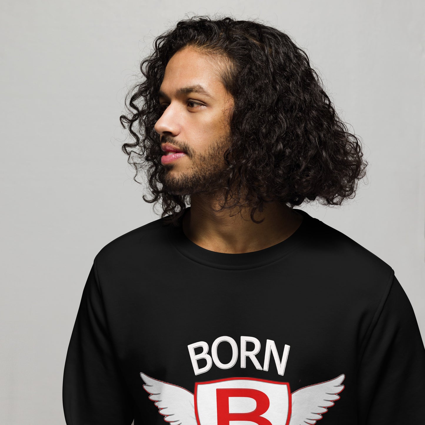 Born Anointed "Fly Angel" Red Eye Unisex organic sweatshirt