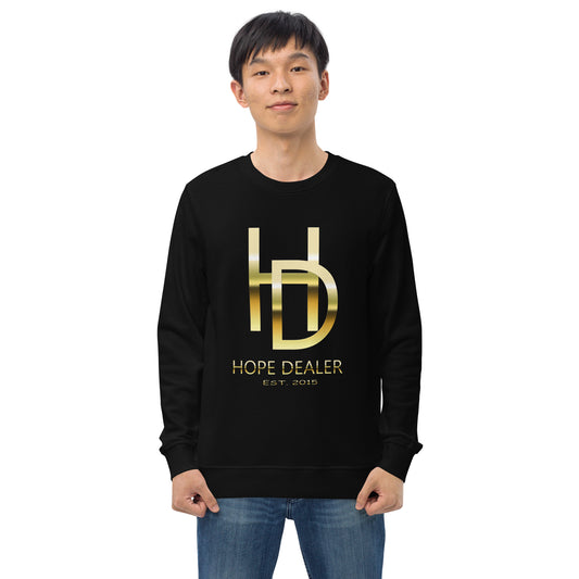 Hope Dealer "Baller Status" Gold Series Unisex organic sweatshirt