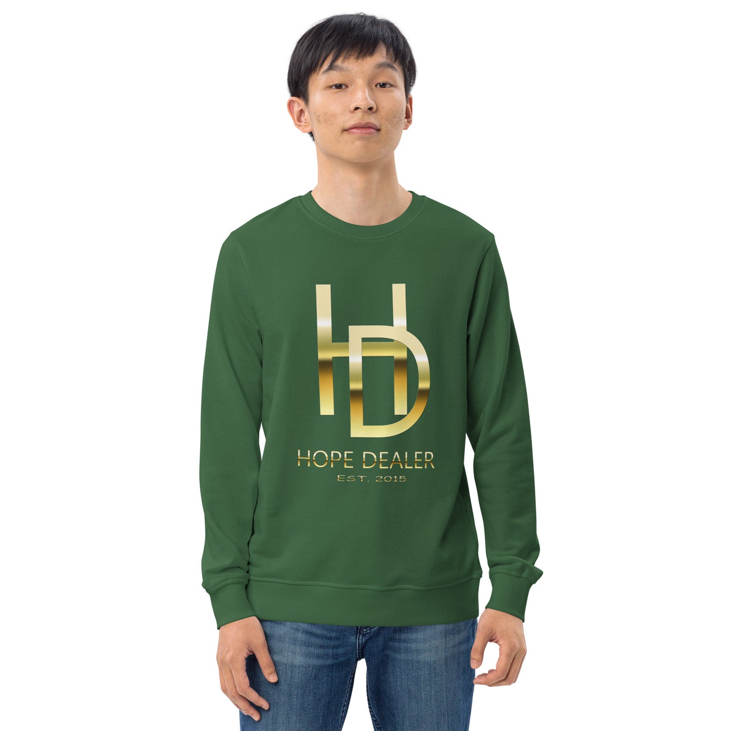 Hope Dealer "Baller Status" Gold Series Unisex organic sweatshirt