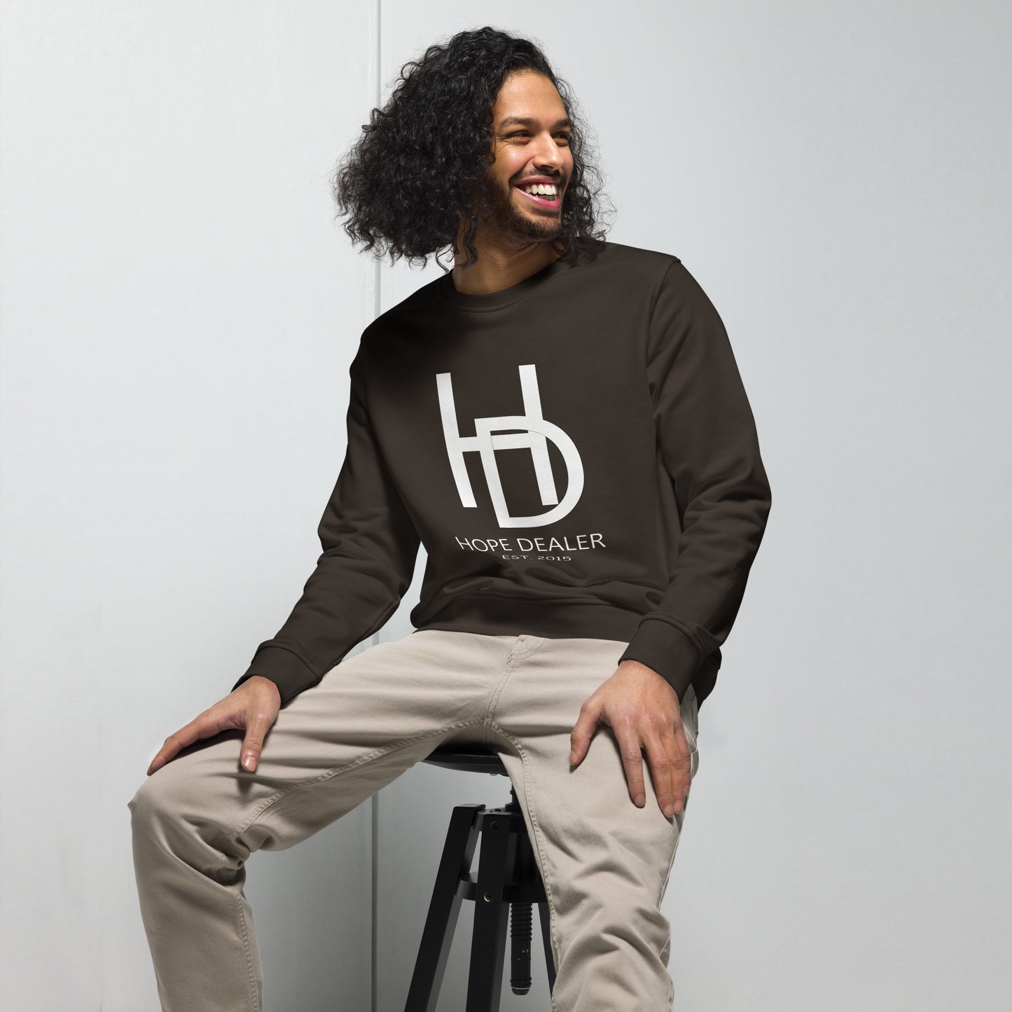 Hope Dealer "Baller Status" White Cloud Unisex organic sweatshirt