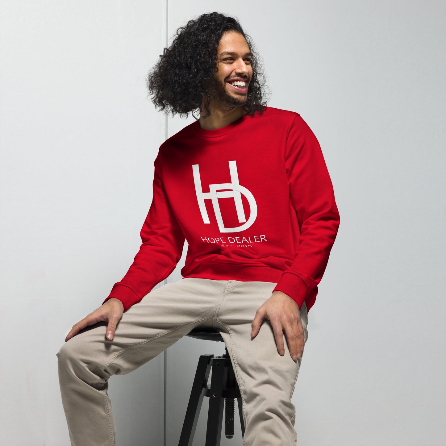 Hope Dealer "Baller Status" White Cloud Unisex organic sweatshirt