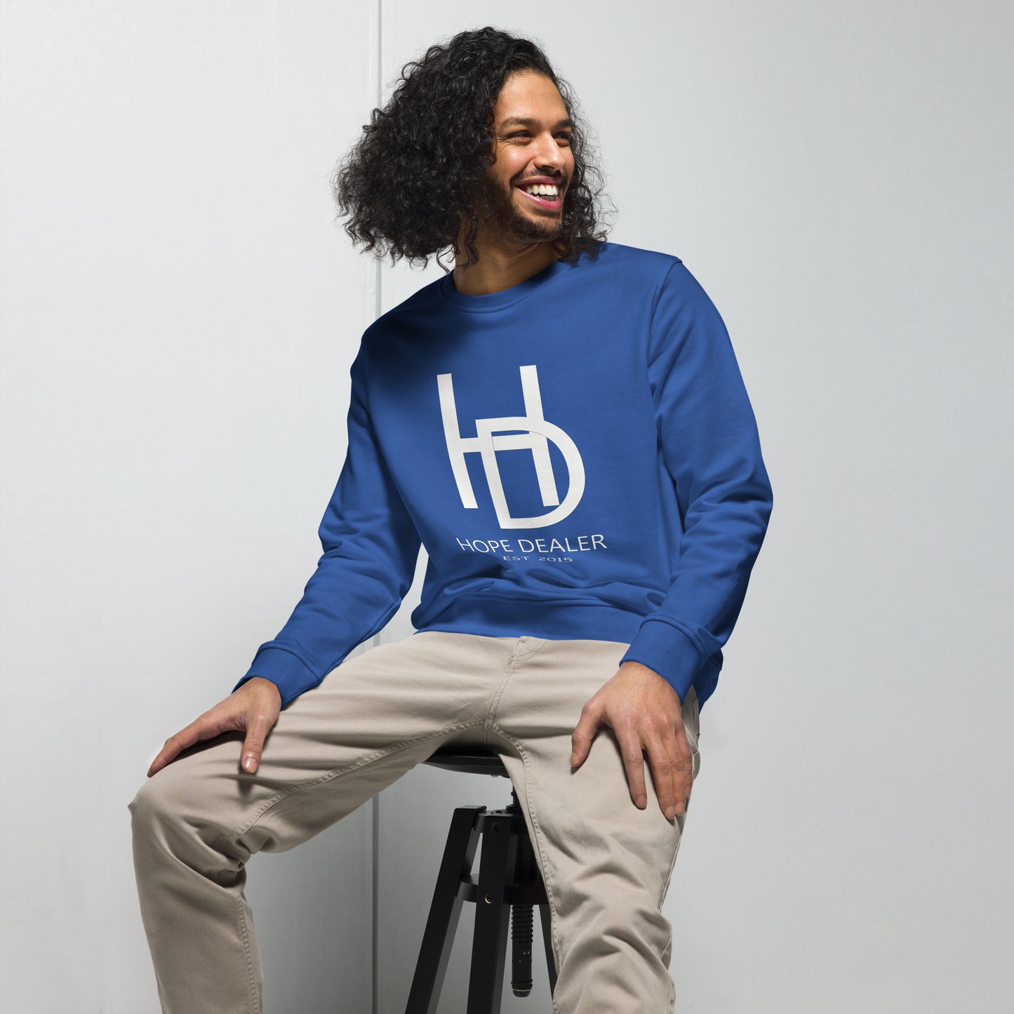 Hope Dealer "Baller Status" White Cloud Unisex organic sweatshirt