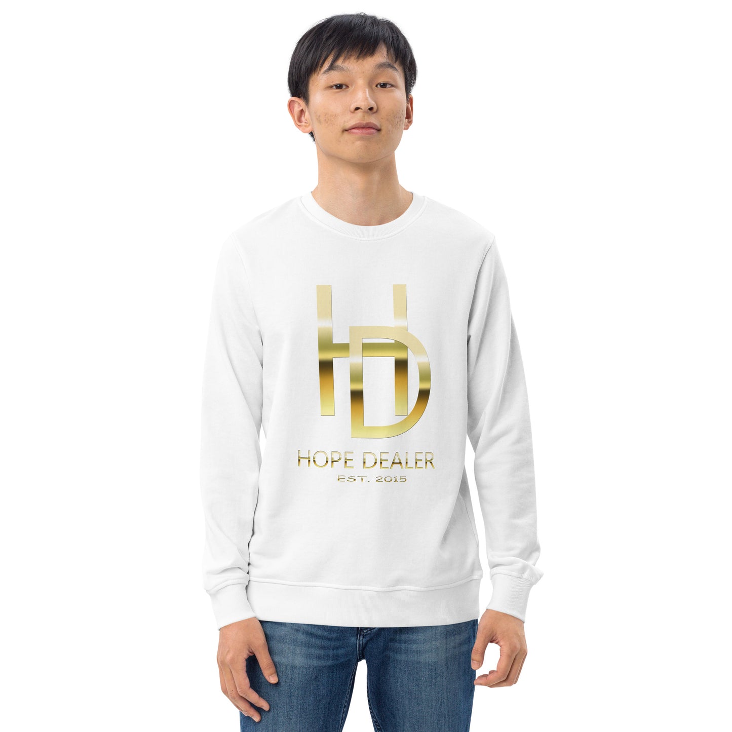 Hope Dealer "Baller Status" Gold Series Unisex organic sweatshirt