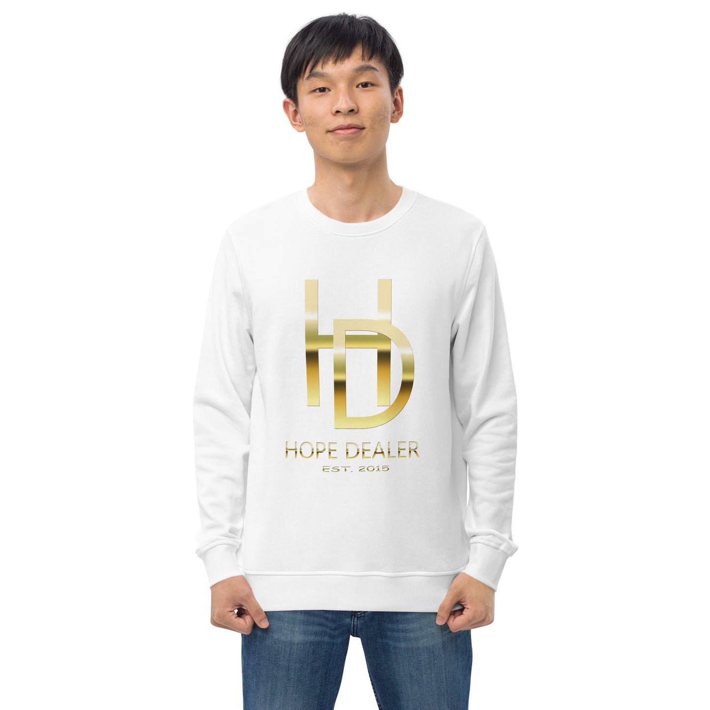 Hope Dealer "Baller Status" Gold Series Unisex organic sweatshirt