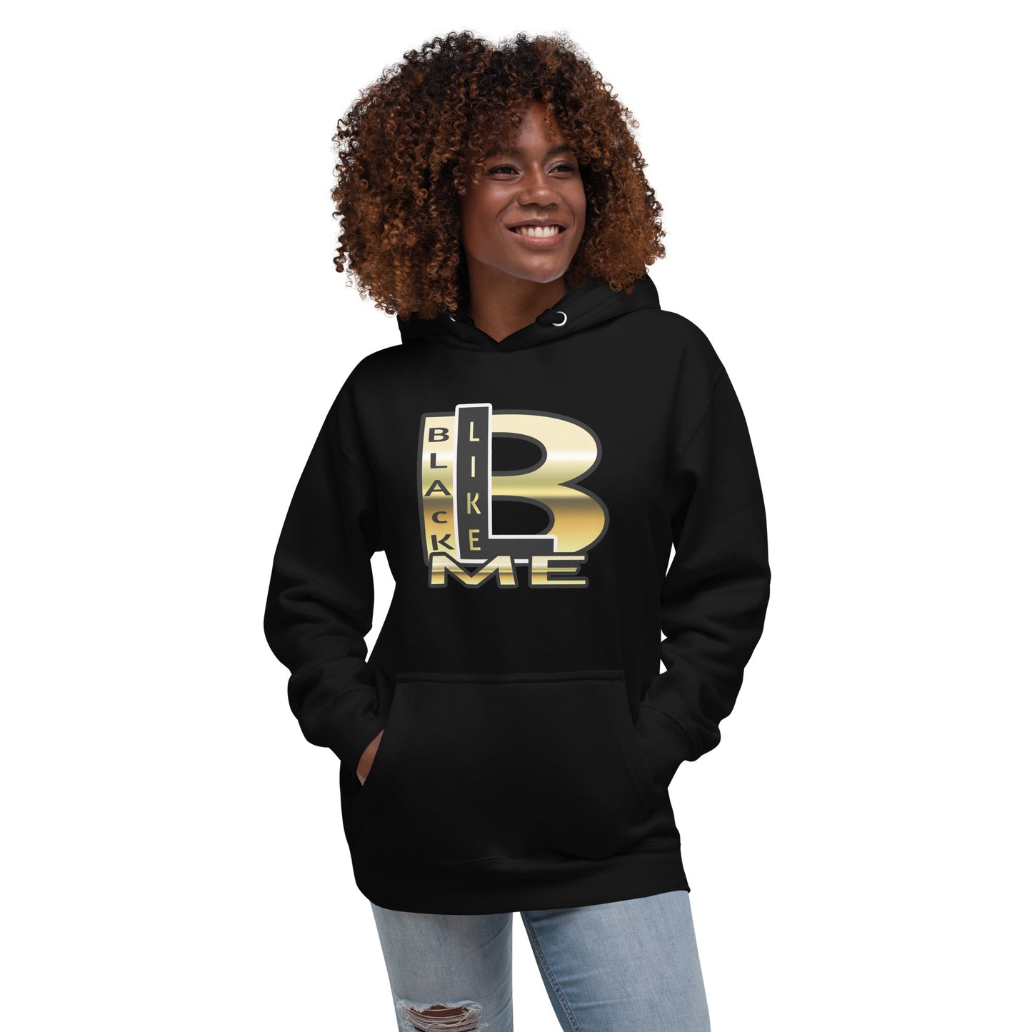 Black Like Me Uncaged Logo "Goldy" Unisex Hoodie