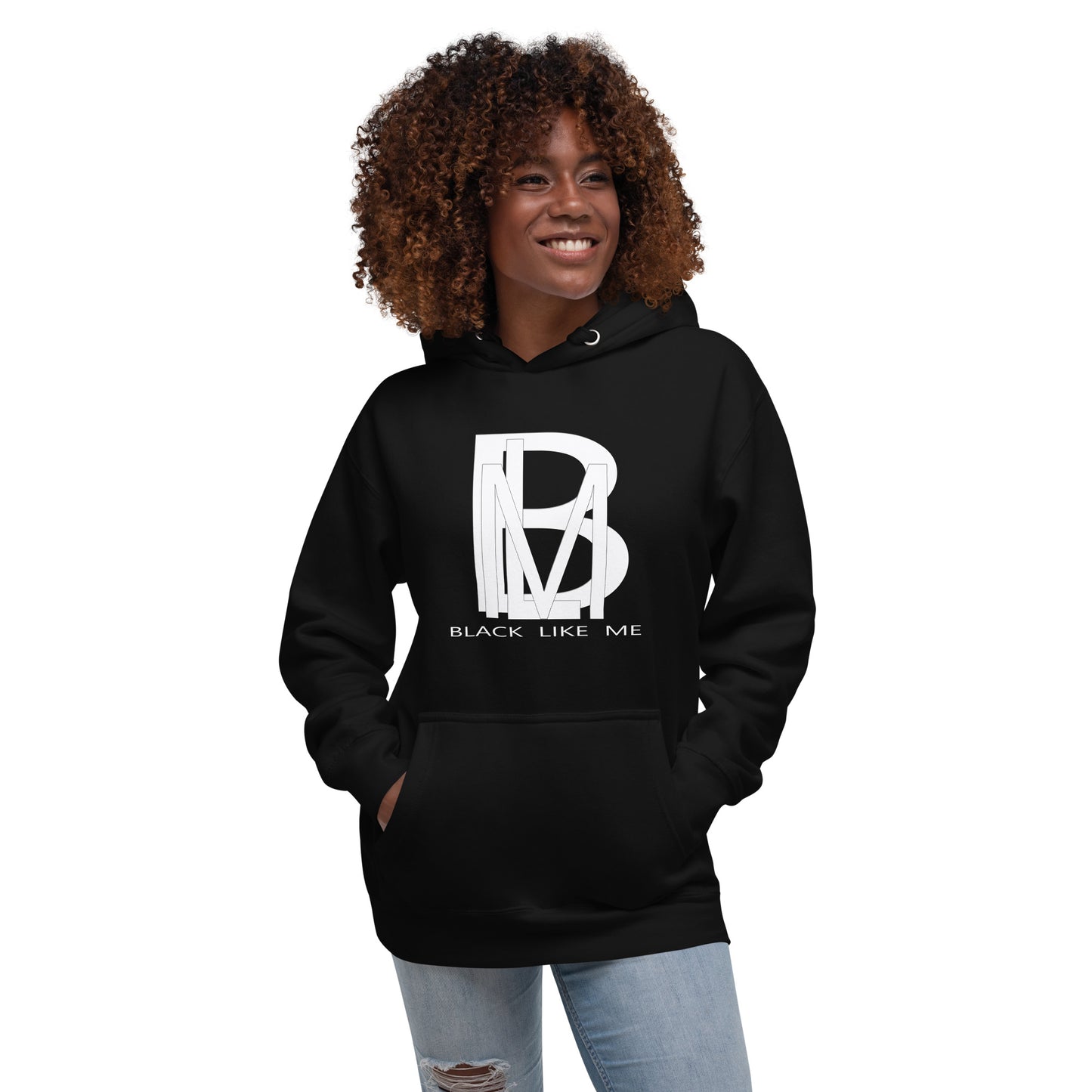 Black Like Me Elite "Wht Shadow" Unisex Hoodie