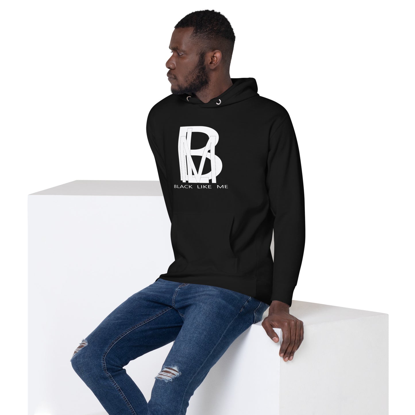 Black Like Me Elite "Wht Shadow" Unisex Hoodie