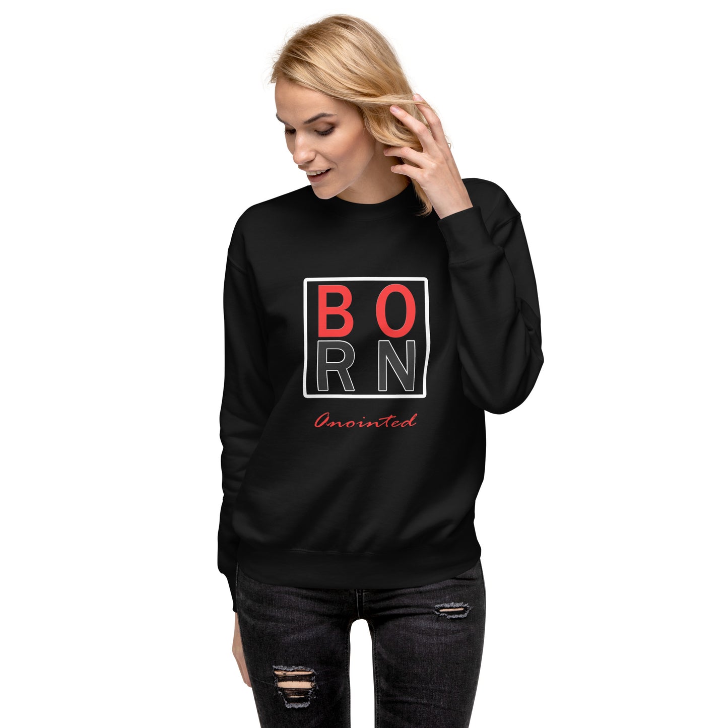 Born Anointed Classic Logo "Mixed Berry" Unisex Premium Sweatshirt