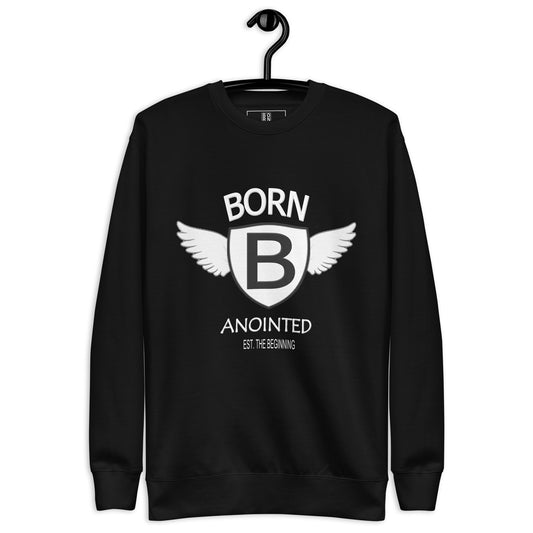 Born Anointed "Fly Angl" Wht Unisex Premium Sweatshirt