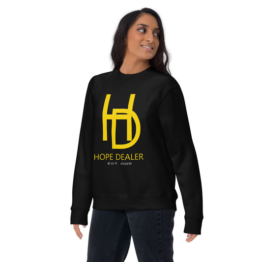 Hope Dealer Baller Status "Univ. Gold" Unisex Premium Sweatshirt