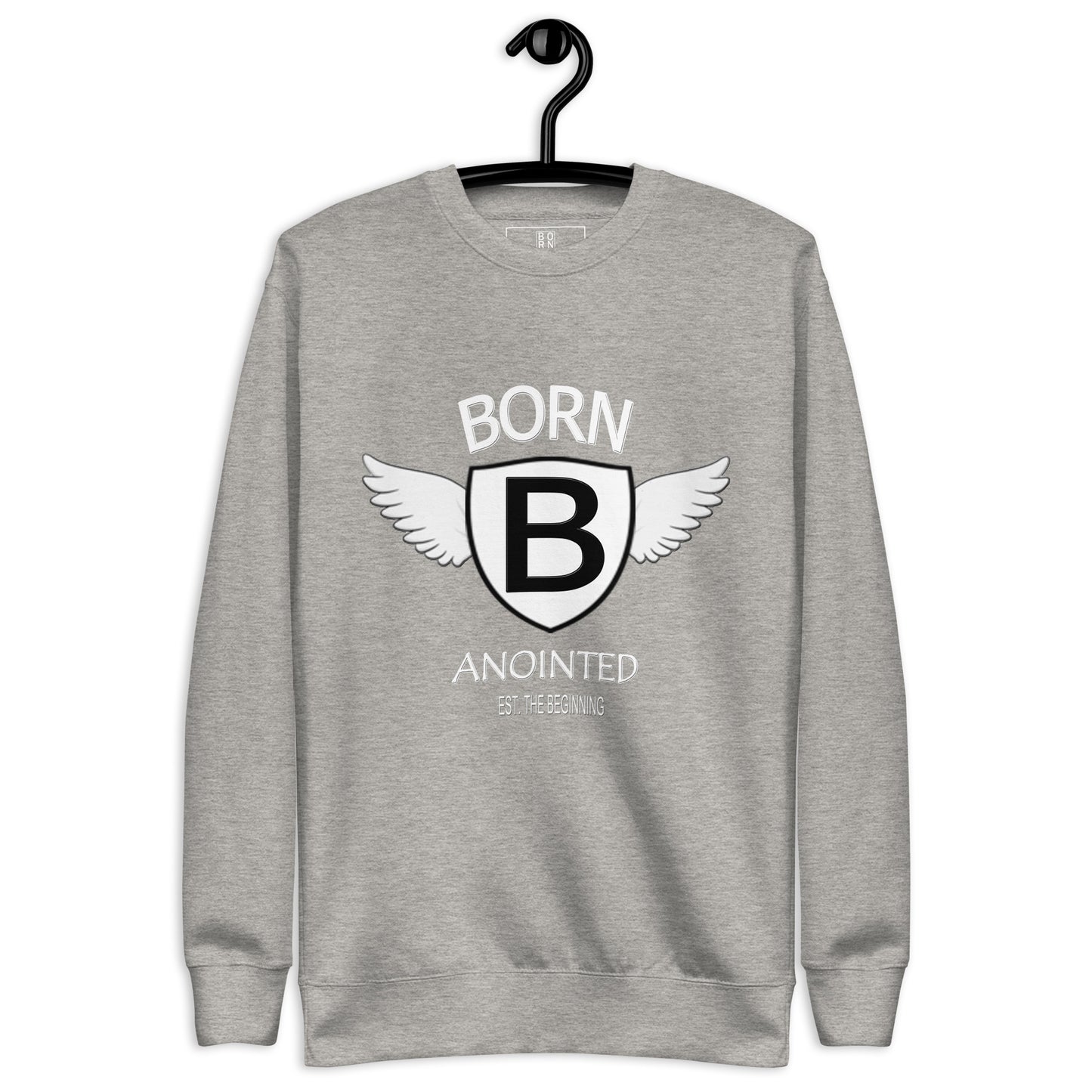 Born Anointed "Fly Angl" Wht Unisex Premium Sweatshirt