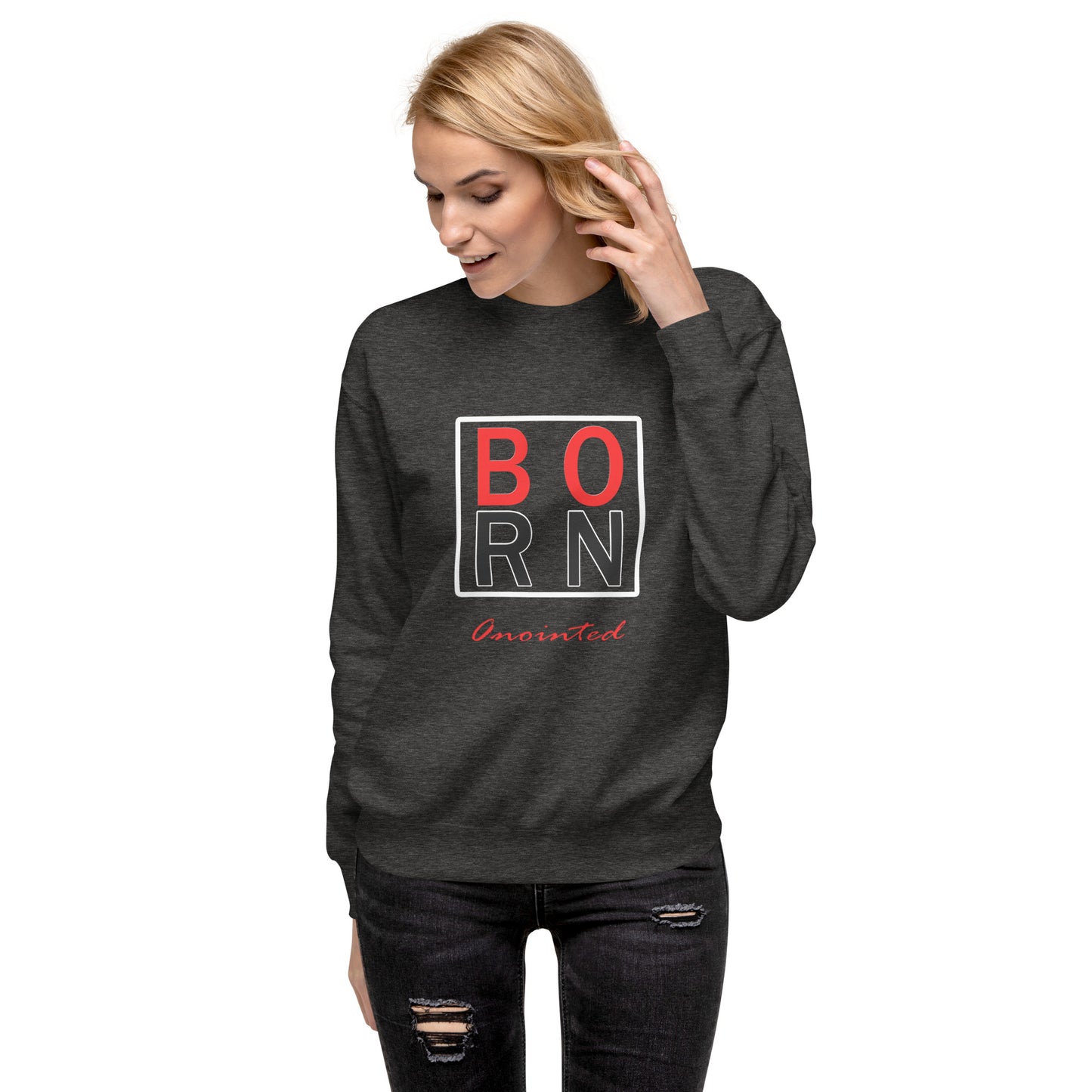 Born Anointed Classic Logo "Mixed Berry" Unisex Premium Sweatshirt