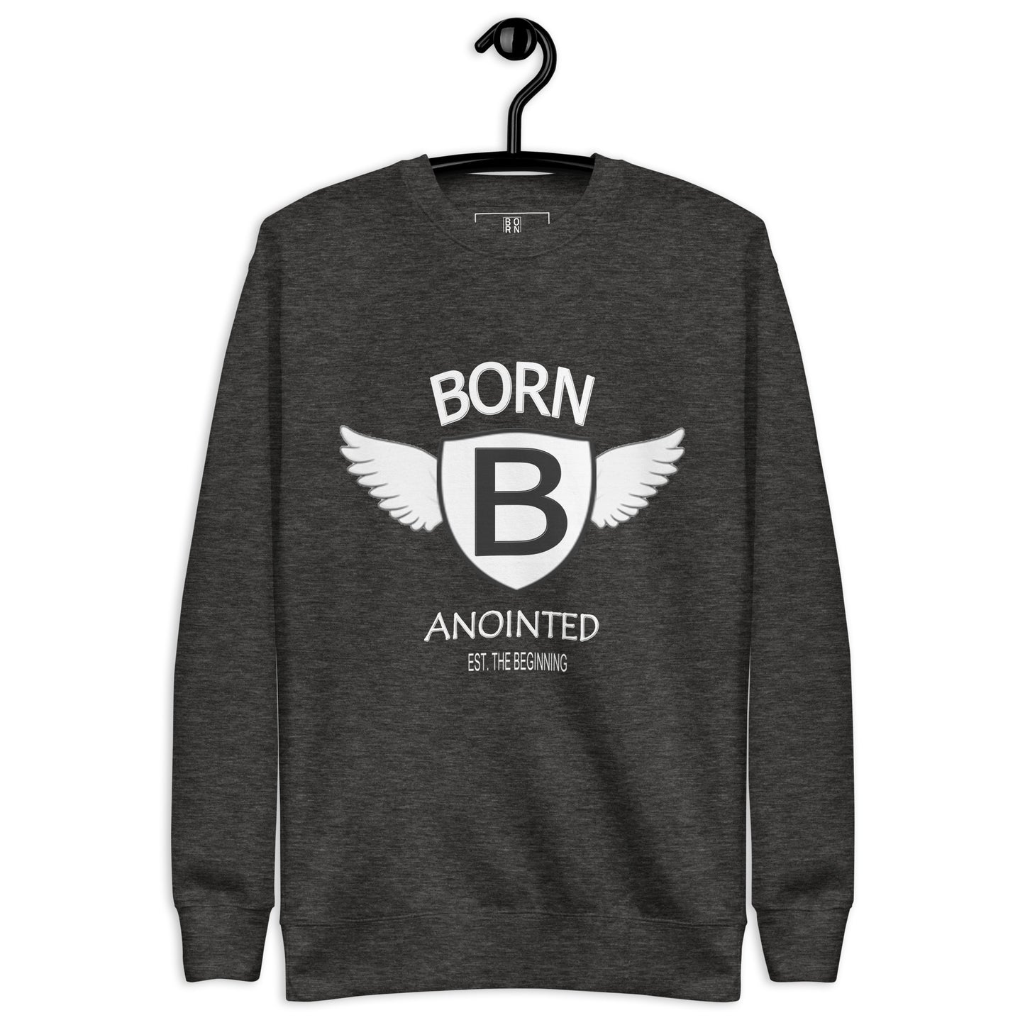 Born Anointed "Fly Angl" Wht Unisex Premium Sweatshirt