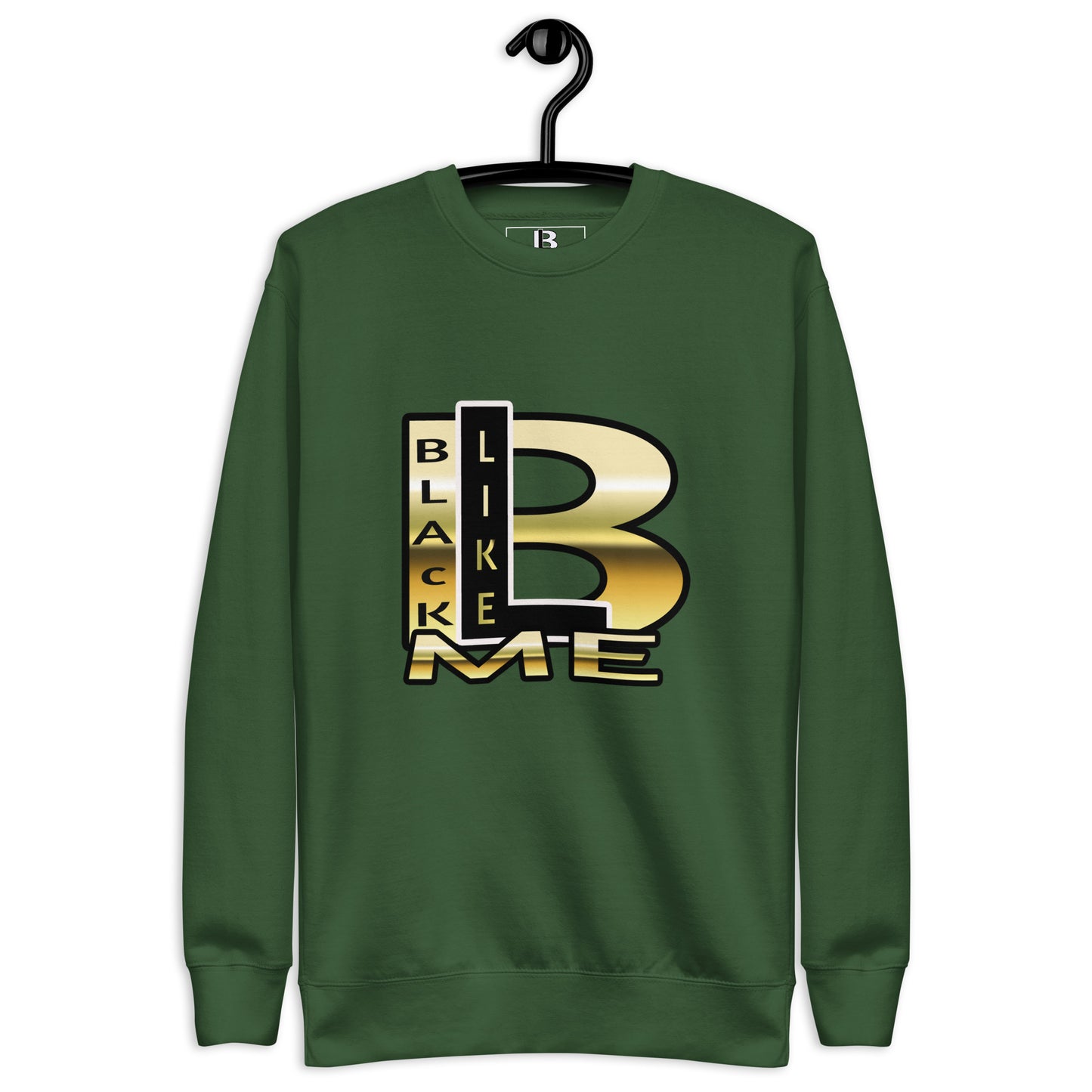 Black Like Me Uncaged Logo "Goldy" Unisex Premium Sweatshirt