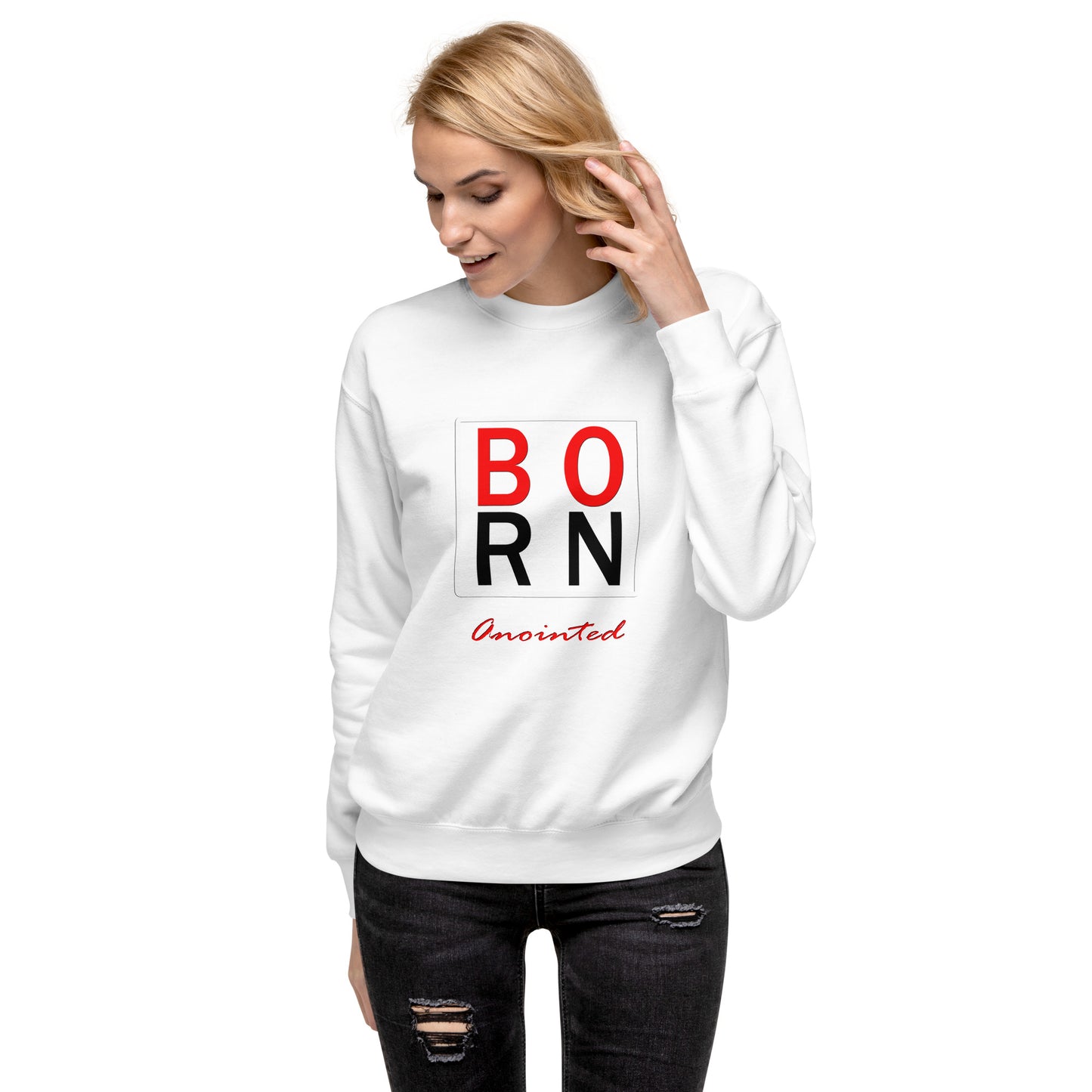 Born Anointed Classic Logo "Mixed Berry" Unisex Premium Sweatshirt