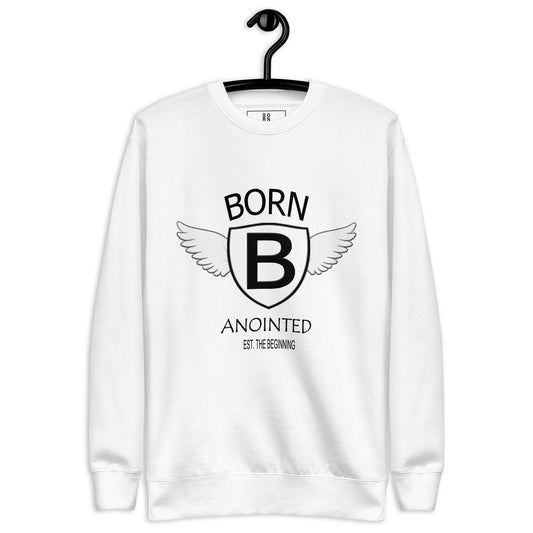 Born Anointed "Fly Angel " Blk Unisex Premium Sweatshirt