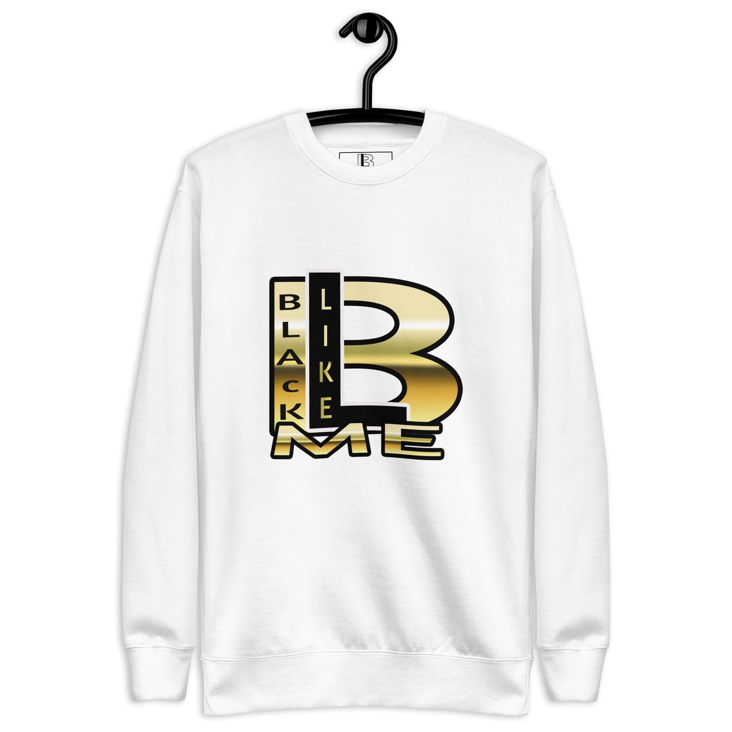 Black Like Me Uncaged Logo "Goldy" Unisex Premium Sweatshirt