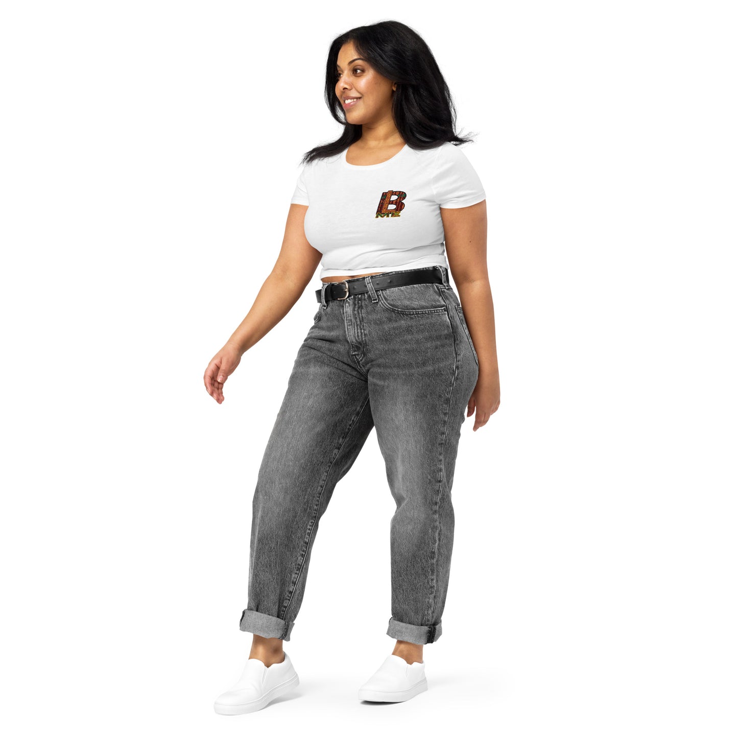 Black Like Me "Kente Print" Women’s Crop Tee