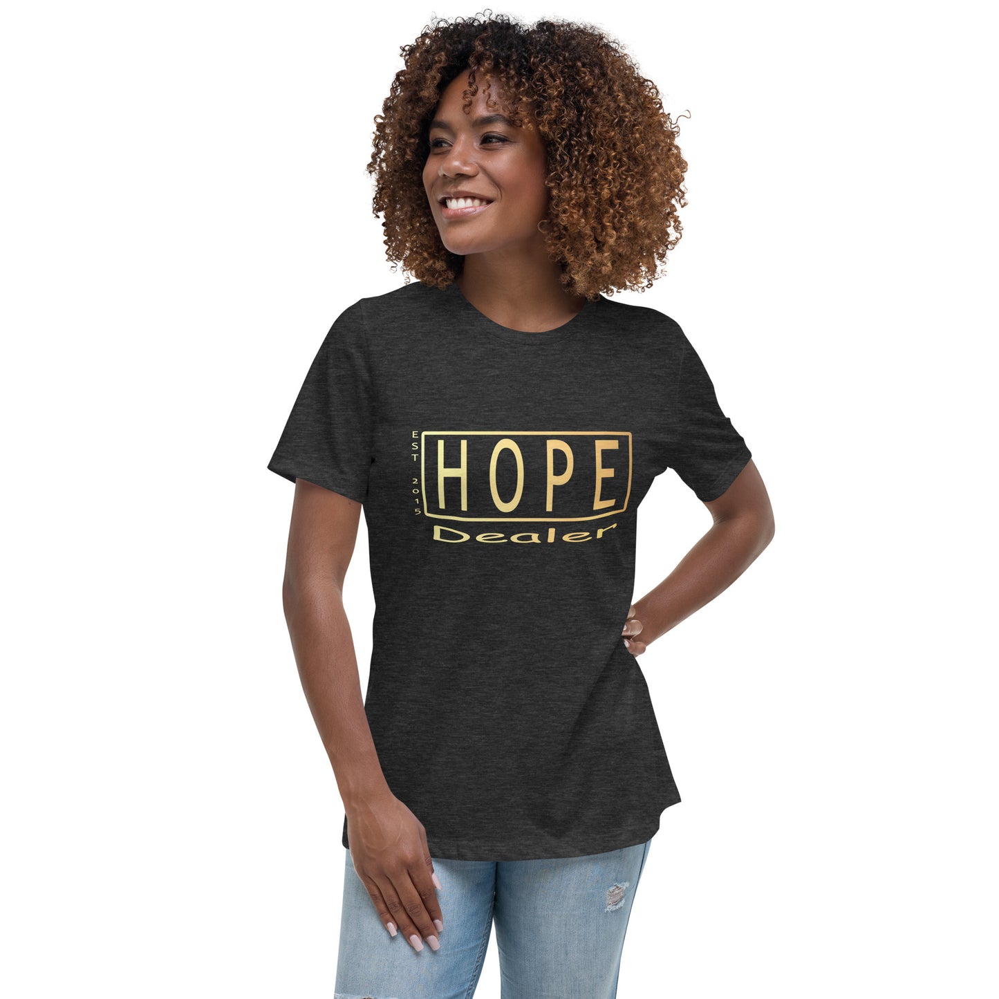 Hope Dealer "Gold Shimmer" Women's Relaxed T-Shirt