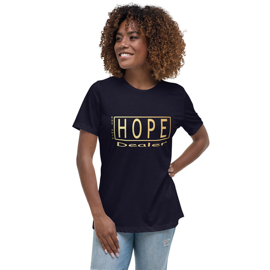Hope Dealer "Gold Shimmer" Women's Relaxed T-Shirt
