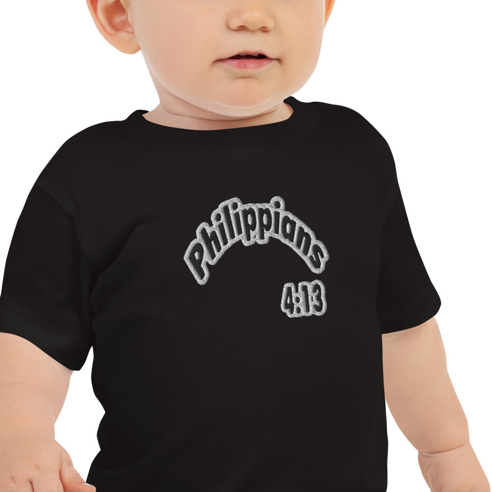 Philippians 4:13 Baby Jersey Short Sleeve Tee