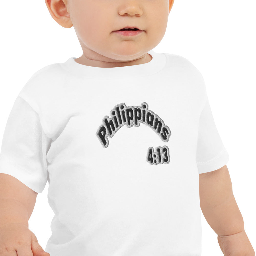 Philippians 4:13 Baby Jersey Short Sleeve Tee