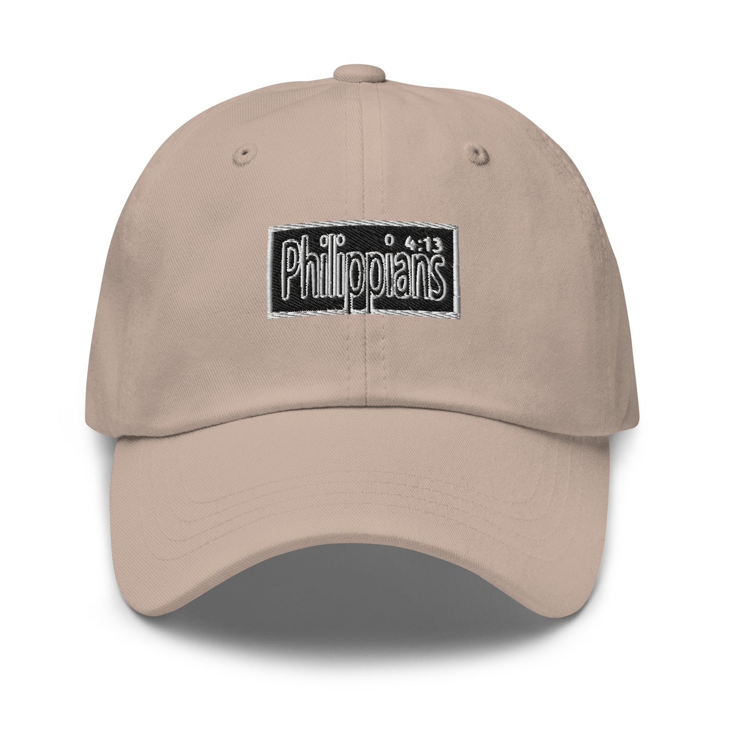 Philippians 4:13 block Dad hat