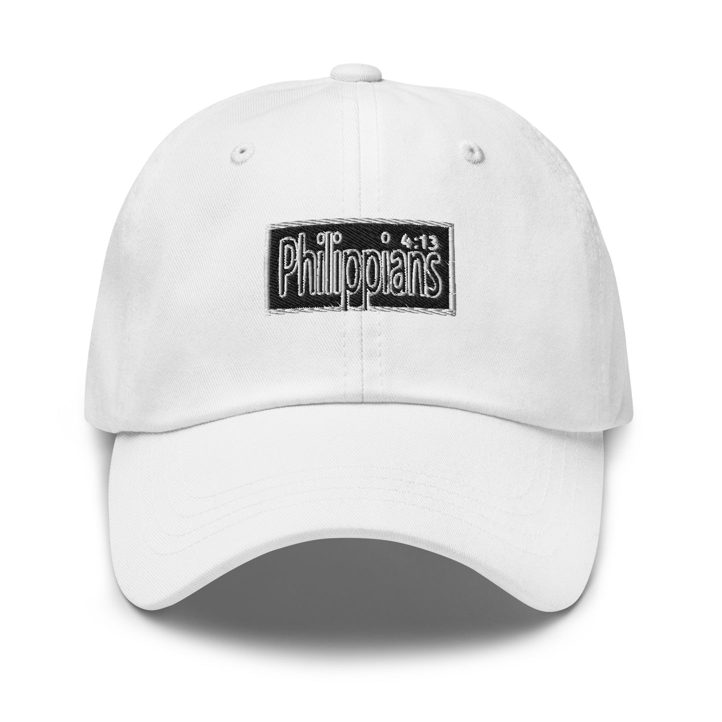 Philippians 4:13 block Dad hat