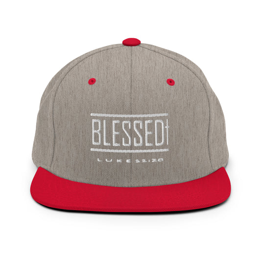 Blessed "Luke 11:28" Snapback Hat