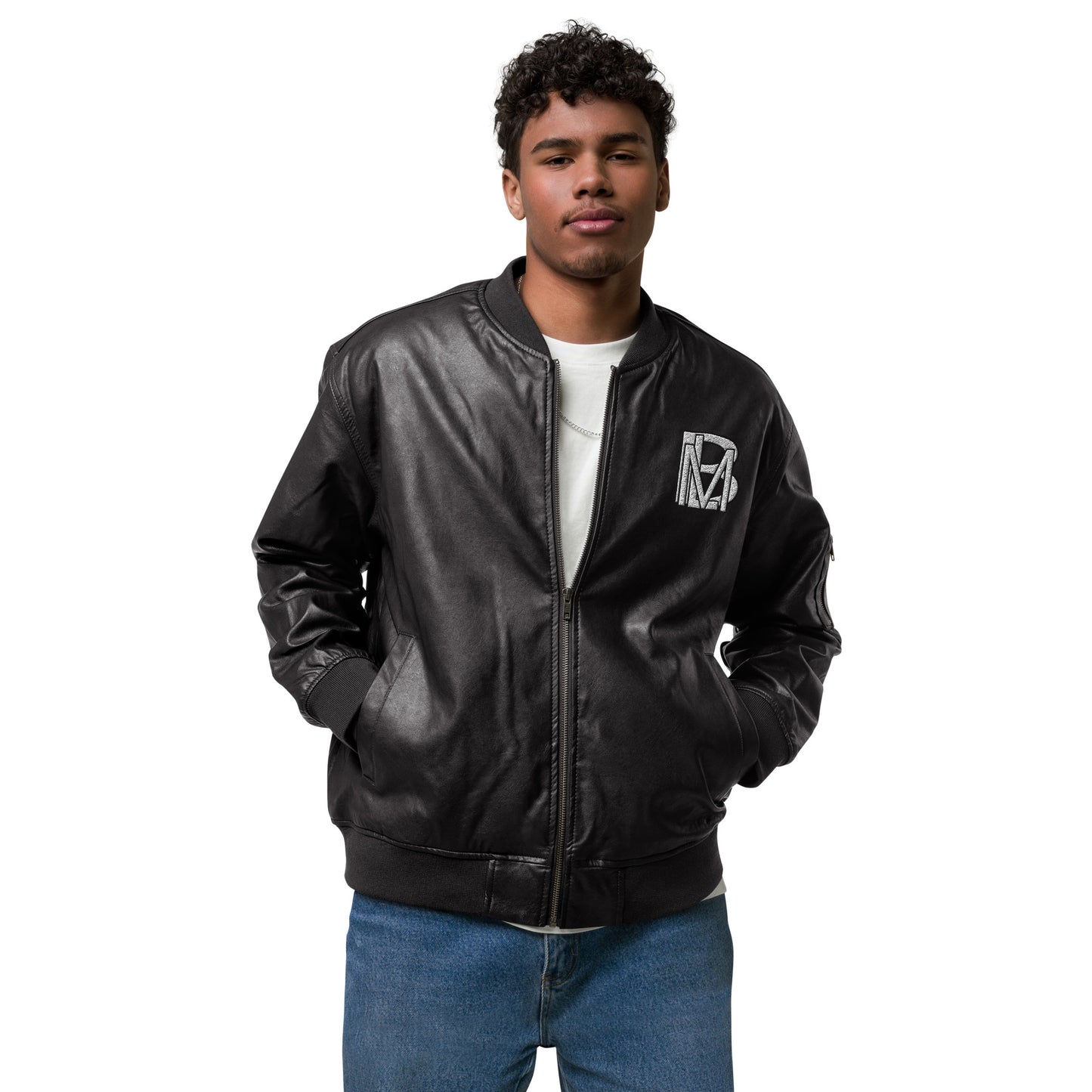 Black Like Me "Dlux" Luxury Leather Bomber Jacket