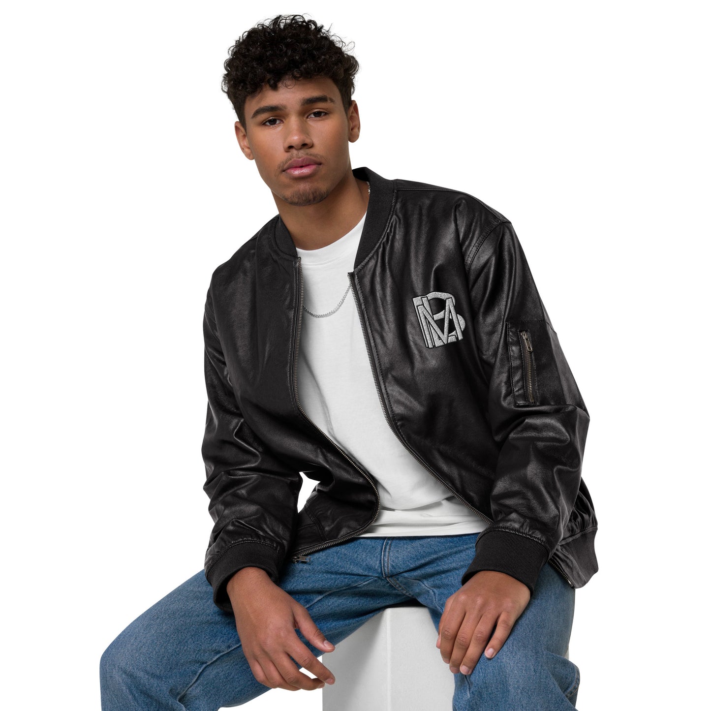 Black Like Me "Dlux" Luxury Leather Bomber Jacket