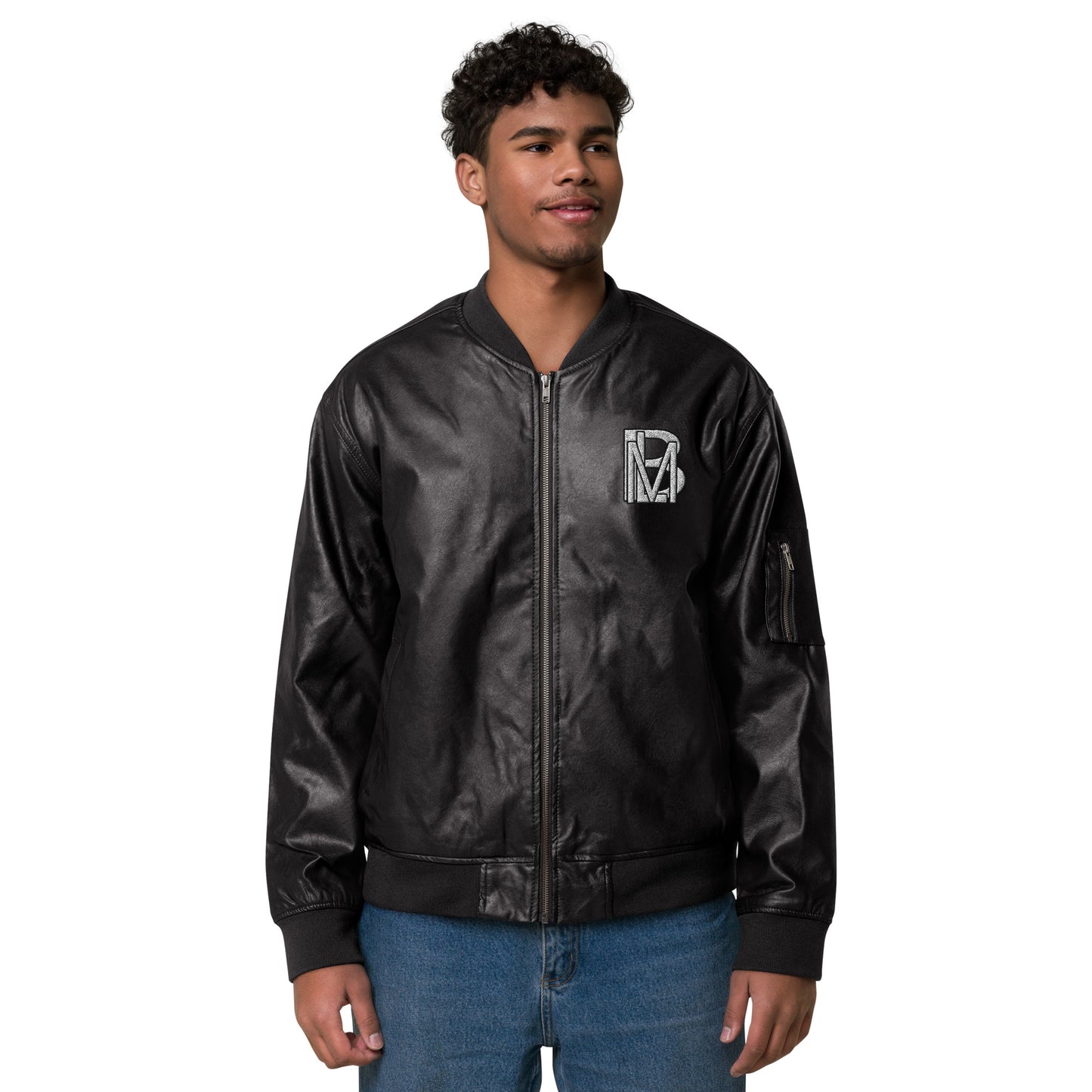 Black Like Me "Dlux" Luxury Leather Bomber Jacket