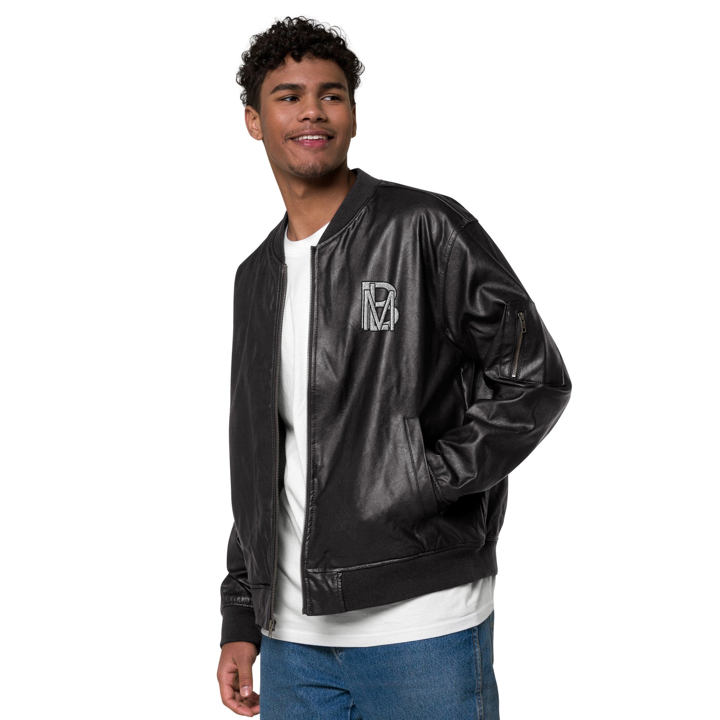 Black Like Me "Dlux" Luxury Leather Bomber Jacket