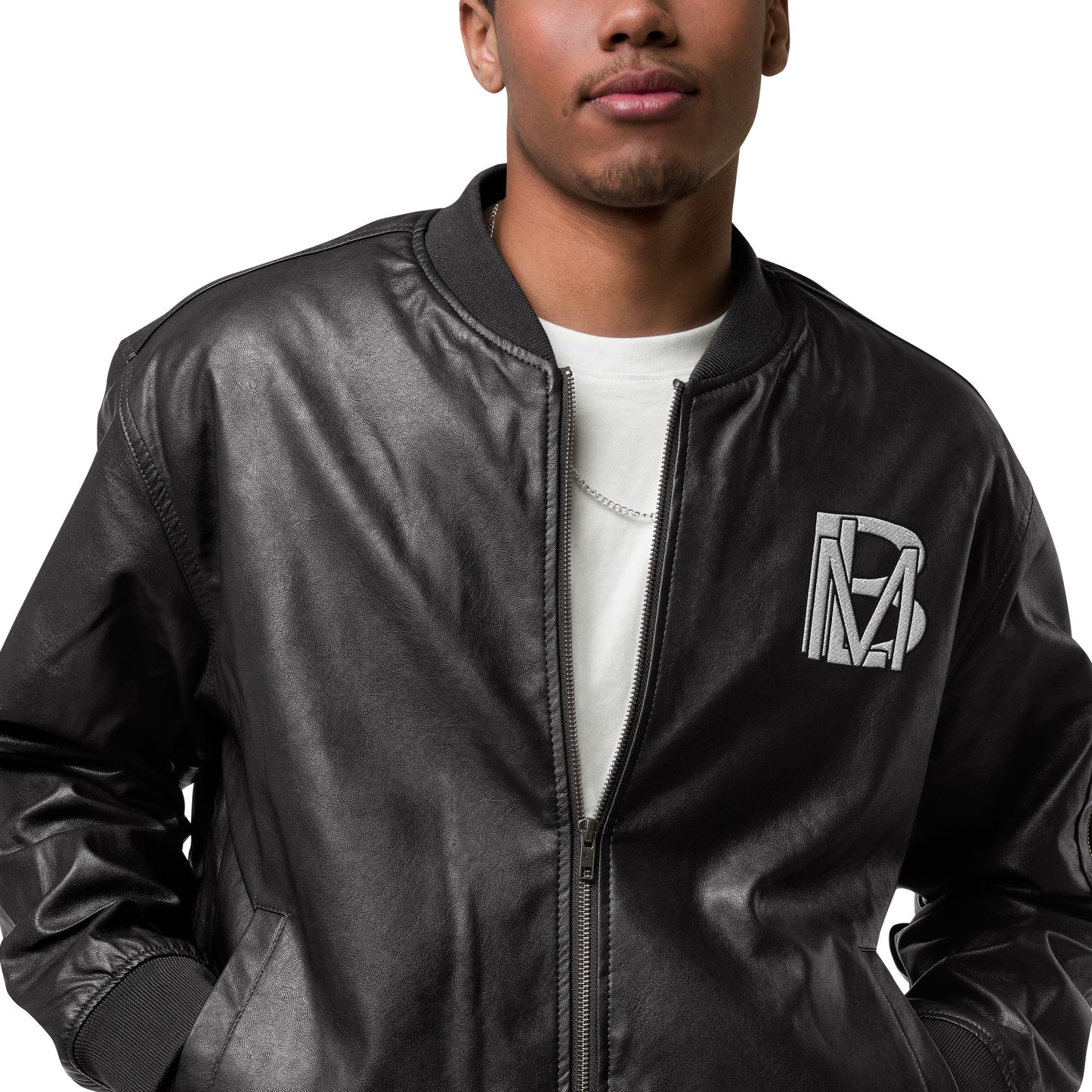 Black Like Me "Dlux" Luxury Leather Bomber Jacket